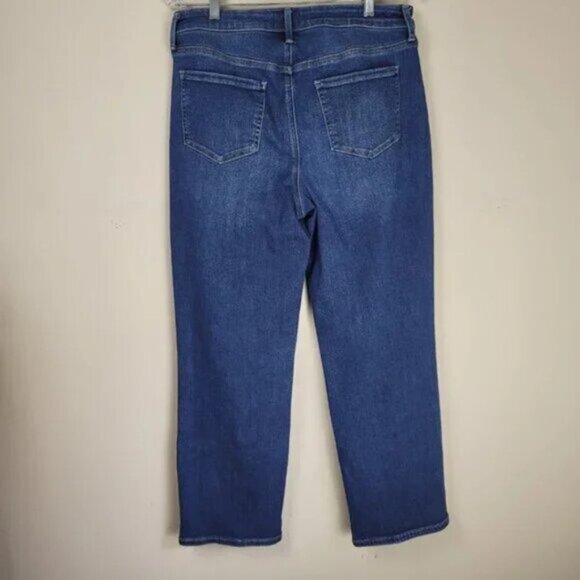 NYDJ Relaxed Straight Jeans Lift Tuck Technology Medium Wash - Picture 5 of 13